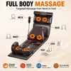Tapete de Massagem para Corpo Inteiro Doméstico Ombro Pescoço Cintura Costas Amassamento Massageador Almofada de Massagem com Aquecimento Coluna Cervical Lombar Massageador