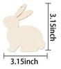 Colgante de huevo de Pascua transfronterizo, decoración de fiesta, decoraciones de madera, corte láser, bricolaje, virutas de madera en blanco