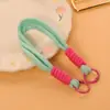 Lanyard Colorido Creativo de Doble Hilo con Doble Hebilla para Teléfono Móvil, Lanyard para Teléfono con Patrón Nudo Bloqueo de Color, Llavero, Accesorio para Bolso
