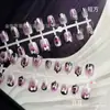 30 Piezas de Uñas Portátiles, Uñas Pre-Hechas, Manicura Mágica de Cachorro, Uñas Portátiles, Blanqueamiento, Uñas Blanqueadoras de Alta Gama