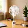 Modelo Nuevo Mejorado de Manguera Flexible Universal con Ventilador Pequeño Integrado, Ventilador de Escritorio Portátil Silencioso para Dormitorio, Cocina, Camping y Uso en el Hogar