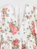 Venta al por mayor 2026 Verano Nuevo Estilo Europeo y Americano Vestido de Pastelería con Volantes Estampado de Gasa de Manga Larga para Mujer 3569
