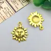 Pendente de Liga de Ouro Antigo Retro Venda Quente Transfronteiriça Imitação Sol Lua Estrela Acessório de Joia DIY Pingente