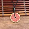 Fabricante Original Latão Shan Gui Hua Qian Pingente Bagua Moeda de Cobre Paz Porta-bagagem Acessórios de Colar Moeda Shan Gui Personalizável