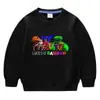 Primavera e outono de 2023 estilo coreano de desenho animado nova roupa infantil pequena e média suéter de gola redonda infantil manga longa algodão top para bebês masculino e feminino