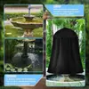 Funda para fuente de jardín exterior más vendida transfronteriza con cordón, cubierta antipolvo para fuente de patio, adorno de patio, funda impermeable protectora
