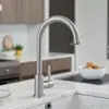 Torneira de Cozinha de Aço Inoxidável 304 para Pia, à Prova de Salpicos de Água Fria, Doméstica, de Água Fria Única, Torneira Giratória para Lavatório