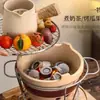 Juego para Preparar Té con Estufa de Carbón y Utensilios de Té para Uso Doméstico, Olla Caliente Tradicional de Interior, Juego Completo de Estufa de Arcilla para Barbacoa en el Patio