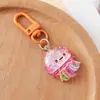 Accesorios de Resina Serie Oceánica Brillante de Dibujos Animados Colgante Transparente de Sirena Cangrejo Delfín Estrella de Mar Llavero Bolsa