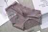 Ropa interior de encaje sin marcas de cintura media para mujer, Ropa interior sin marcas para abdomen, Alta elasticidad, Sin deformación, Algodón puro, Ropa interior de algodón puro, Ropa interior de seda helada para mujer