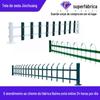 Gramado guardrail plástico aço Escola parque panorâmico paisagismo canteiro de flores cerca de ferro jardim gramado guardrail