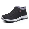 2025 Novo Inverno Transfronteiriço Tamanho Grande Botas de Neve Masculinas e Femininas Outdoor Solado Macio Slip-On Forrado com Lã Espessas Cano Baixo Botas de Algodão