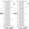 Estante de Almacenamiento de Pared de Múltiples Niveles Transfronterizo, Estante Decorativo Flotante de Pared para el Hogar, Estante de Exhibición de Pared Engrosado para Esquina de Baño