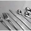 Acero inoxidable 410 vajilla de restaurante traje de vajilla occidental brillante cuchara para hielo los cuatro principales cuchillo tenedor cuchara cuerpo desnudo