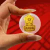Adesivo de Celular Dourado Novo Estilo Atrai-Fortuna com Verso Adesivo, "Princesa, Por Favor Enriqueça Rapidamente," para Atrair Atenção, Presentear, Atacado e como um Presente Prático
