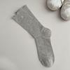 Meias Cano Baixo Estilo Miu Sem Costura Meias Japonesas e Coreanas Boca Bolha Meias de Algodão Femininas Vazadas em Rede Meias Finas para Empilhar de Primavera e Verão
