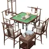 Mesa de Mahjong Plegable para el Hogar Mesa de Ajedrez y Cartas Mesa Cuadrada para Dormitorio para Jugar Cartas Frotado a Mano Doble Propósito Mesa Manual Sencilla de Gorrión