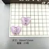 Em Estoque Atacado Transparente Coração Resina Pequenos Acessórios Resina Strass Grampo de Cabelo Chaveiro Acessórios para Bolsa Estilo Pingente