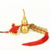 Colgante de Calabaza de Cobre con Nudo Chino Auspicioso para Decoración de Puerta, Calabaza Hueca para Buena Fortuna y Prosperidad, Adorno para Puerta de Dormitorio