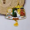 Serie Heilongjiang de Metal Harbin Mohe Pueblo de Nieve Atracción Turística Invernal Souvenirs Imanes para Refrigerador Imanes de Madera