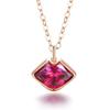 Moda Estilo Coreano Beijo Carmesim Lábios Vermelhos Amor Corrente de Clavícula de Lábio com Diamante Presente para Amante