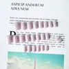 Manicure Roxo Claro Simples de Venda Quente Transfronteiriça, Adesivos de Manicure Estilo Literário Elegante, Unhas Usáveis com Atmosfera Curativa e Suave