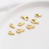 14k/18k ouro real cor rabo de peixe fivela atacado artesanal diy colar pulseira conexão fivela acessórios fivela lagosta mais anel