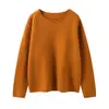Suéter de Cachemira Nuevo para Otoño e Invierno Coreano Transfronterizo para Mujer Camiseta de Punto Base Jersey Holgado Adelgazante Decoración de Campanilla Pequeña