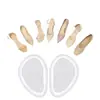 Venda direta silicone super macio sapatos metade frontal palmilha absorção de choque meia almofada pressão lenta almofada palma frontal transparente massagem cor transparente tamanho único feminino