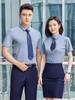 Seven Valley Niang Bamboo Fiber Manga Curta Camisa Feminina Temperamento Profissional Verão Masculino e Feminino Mesmo Estilo Vestido Macacão Top Elástico
