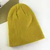 Chapéu de lã tipo boina europeu e americano feminino tendência outono e inverno cor sólida hip-hop chapéu para frio masculino chapéu de tricô quente chapéu tipo melão