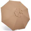 Tela de repuesto para funda de sombrilla de patio exterior, tela para protección solar y a prueba de lluvia de sombrilla de balcón, tela de repuesto para sombrilla romana de poste central de jardín