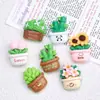 Maceta de Panda Linda Accesorios de Resina Pegamento Crema DIY Funda para Teléfono Móvil Taza de Agua Coche a Batería Nevera Pegatina Accesorios para Pasador de Pelo