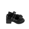Zapatos de tacón alto negros estilo francés con plataforma y tacón grueso para mujeres bajitas, nuevos zapatos Mary Jane versátiles de punta redonda para otoño 2026