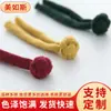 Traje Tang chino cheongsam botón de plato teñido anudado algodón y lino botón tejido botón de una palabra ropa étnica botón venta al por mayor