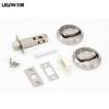 Acero Inoxidable 304 Cerradura de Puerta Invisible Tirador con Anillo Cerradura Redonda Empotrada Manija Pared de Fondo Cerradura de Puerta Oculta Cerradura de Paso para Corredor