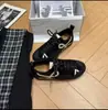 Zapatillas de entrenamiento alemanas de retazos estilo coreano para mujer, zapatillas de moda de verano para aumentar la altura, zapatos casuales de cuero suave con bloques de color, zapatillas retro juveniles