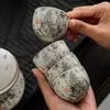 Taza de Té de Alto Valor Estético de Horno Ru, Taza de Cerámica Individual de Maestro, Regalo para Hombres y Mujeres, Taza Personal para Cata de Té, de Nicho y Minimalista