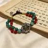 Nueva pulsera tibetana vintage nepalesa, nuevos accesorios de pulsera tejida hecha a mano estilo chino, venta al por mayor para atracciones turísticas