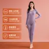Conjunto de ropa interior térmica cálida para mujer, costuras sin costuras, otoño e invierno, antibacteriano de proteína, top y pantalones de otoño, agradable para la piel, protección contra el frío, fábrica de origen