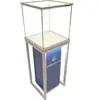 Novo balcão de joias de vidro de alta qualidade para vitrine de loja de luxo, vitrine de amostras de vidro, armário para vinho tinto, vitrine de liga de alumínio