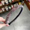 Diadema de Malla Brillante con Pedrería de Lujo para Verano 2026 para Mujeres, Elegante Accesorio para el Cabello en la Frente para Lavarse la Cara y Fijar el Cabello Suelto