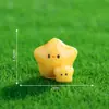 Micro Paisaje Creativo Ángel de Navidad Estrella Amarilla Pequeña Linda Decoración de Jardinería DIY Accesorios Mini Adornos Pequeños