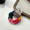 Diadema de Banda para el Cabello Trenzada de Color de Personaje de Dibujos Animados Diadema para Mujer Banda Elástica Alta Cuerda para Cola de Caballo Alta Banda de Goma Bola de Goma para Atar Adorno para la Cabeza