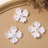 Pequena flor fresca de quatro pétalas simulação malha prensada flor de fio grampo de cabelo joker DIY feito à mão acessórios de cabelo acessórios de vestuário atacado
