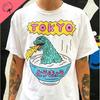 Camiseta Única Divertida con Gráfico de Hombre Platillo Ropa de Dibujos Animados Vintage