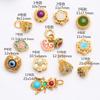 Estilo nacional charme antigo estilo étnico ouro areia pingente de gota pequena material para pingente pulseira DIY feita à mão acessórios de esmalte