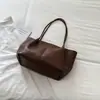 Bolso Retro Simple Transfronterizo Nuevo Bolso Tote Casual de Moda para Mujer Gran Capacidad Versátil para Viajar al Trabajo Bolso de Hombro Único para Debajo del Brazo