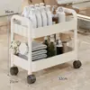 Carro Especializado para Salones de Belleza, Gabinete de Herramientas para Permanente y Tinte de Salón de Peluquería, Estante de Almacenamiento de Instrumentos Empujado a Mano, Estante de Almacenamiento para Pestañas
