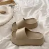 Pantuflas de Suela Gruesa de EVA para Mujer, Nuevas de Verano 2025 para Exteriores, Chanclas de Playa, Venta al por Mayor Transfronteriza